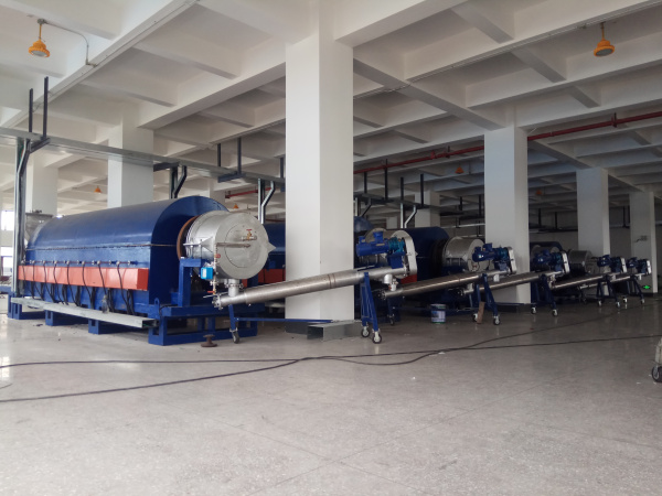 焙燒電池負(fù)極材料，規(guī)格：?0.65x7.2米間接電加熱